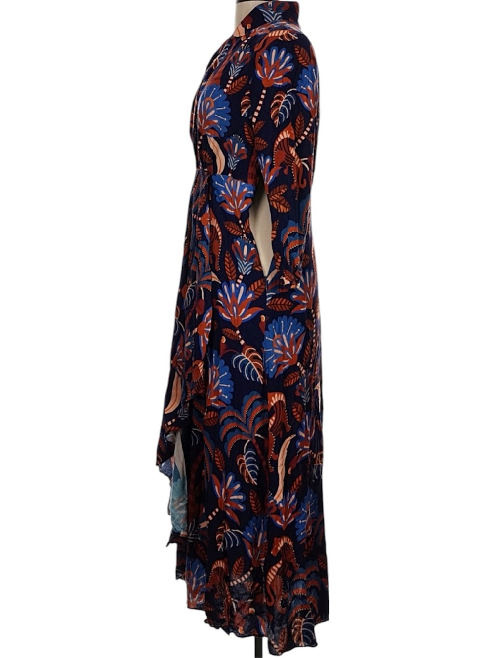 FARM Rio Blue Nature Beauty Maxi Dress Size Large - Picture 7 of 9